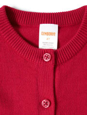 Girls Applique Cardigan - Little Ladybug