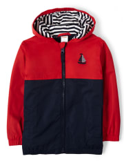 Boys Colorblock Windbreaker - All Aboard