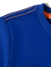 Kids Embroidered Rocket Ship Top - Future Astronaut