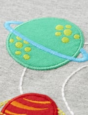 Kids Embroidered Solar System Top - Future Astronaut