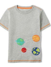 Kids Embroidered Solar System Top - Future Astronaut