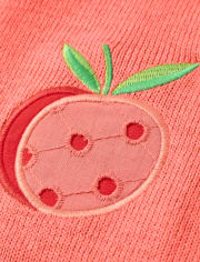 Girls peach cardigan outlet