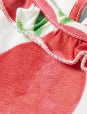 Girls Ruffle Top - Pretty Peach