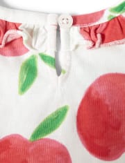 Girls Ruffle Top - Pretty Peach