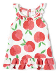 Girls Ruffle Top - Pretty Peach