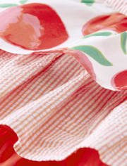 Girls Tiered Top - Pretty Peach