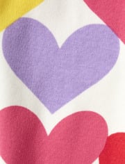 Girls Heart Leggings - Sunshine Time