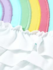 Girls Rainbow One Piece Swimsuit - Sunshine Time