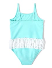 Girls Rainbow One Piece Swimsuit - Sunshine Time