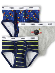 Boys Space Briefs 3-Pack
