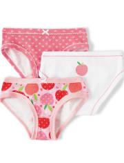 Girls Peach Underwear 3-Pack