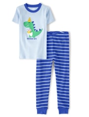 Pijama de 2 piezas de algodón para cumpleaños de niños - Gymmies