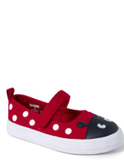 Girls Polka Dot Sneakers - Little Ladybug