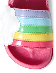 Girls Rainbow Slides - Sunshine Time