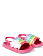Girls Rainbow Slides - Sunshine Time