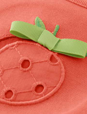 Haut brodé pour filles - Pretty Peach