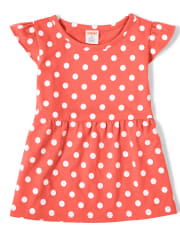 Girls Polka Dot Top - Pretty Peach