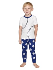Pijama de 2 piezas de algodón Lil Champ para niños - Gymmies