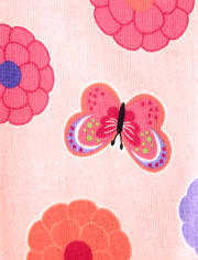 Pijama de 2 piezas de algodón con mariposas para niñas - Gymmies