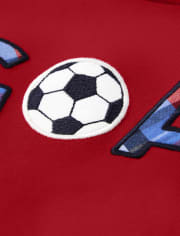 Boys Embroidered Goal Top - Ready, Set, Goal