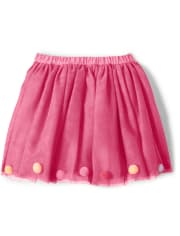 Girls Pom Pom Skirt - Birthday Boutique