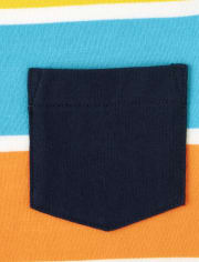 Kids Striped Pocket Top - Future Astronaut