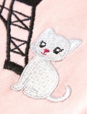 Pyjama 2 pièces en coton Puuurfect In Paris pour filles - Gymmies