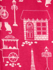 Pyjama 2 pièces en coton Puuurfect In Paris pour filles - Gymmies