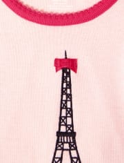 Pyjama 2 pièces en coton Puuurfect In Paris pour filles - Gymmies