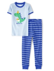 Pyjama 2 pièces en coton anniversaire garçon - Gymmies