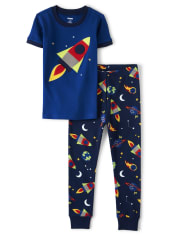 Kids Future Astronaut Cotton 2-Piece Pajamas - Gymmies