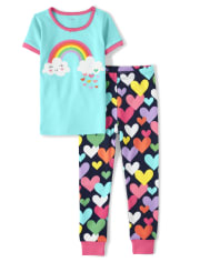 Pyjama 2 pièces en coton Sunshine Time pour filles - Gymmies