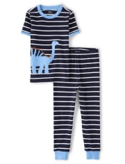 Boys Dino Cotton 2-Piece Pajamas - Gymmies