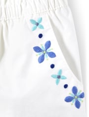 Girls Floral Medallion Bow Shorts - Island Getaway