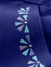 Shorts con lazo y medallón floral para niñas - Island Getaway