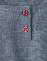 Haut en chambray pastèque pour filles - Pastèque douce