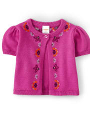 Girls Floral Shrug - Summer Sunsets