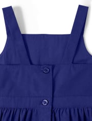 Vestido escalonado con medallón floral para niñas - Island Getaway