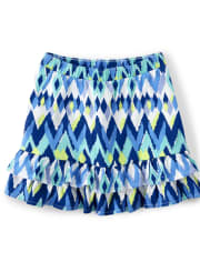 Girls Ikat Tiered Skort - Island Getaway