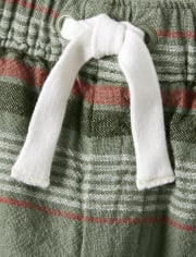 Boys Striped Pull On Shorts - Safari Camp