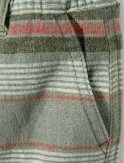 Boys Striped Pull On Shorts - Safari Camp