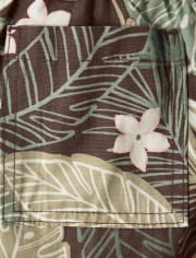 Boys Leaf Pull On Shorts - Safari Camp