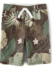 Boys Leaf Pull On Shorts - Safari Camp