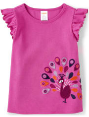 Haut paon pour filles - Couchers de soleil d'été