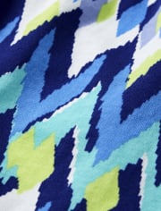 Girls Ikat Flutter Top - Island Getaway
