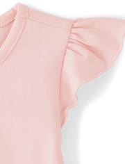 Top Niña Watermelon Flutter Peplum - Sweet Watermelon