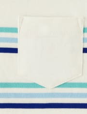 Boys Striped Pocket Top And Shorts Set - Island Getaway