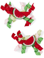 Girls Curly Hair Clips - Sweet Watermelon
