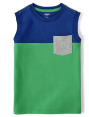 Boys Colorblock Tank Top - Critter Camp