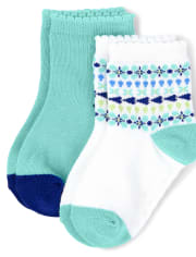 Girls Midi Socks 2-Pack - Island Getaway